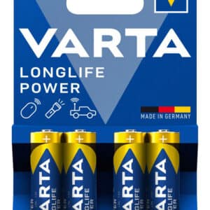 VARTA αλκαλικές μπαταρίες Longlife Power, AA/LR6, 1.5V, 4τμχ