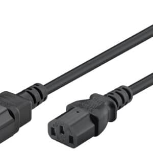 GOOBAY καλώδιο προέκτασης τροφοδοσίας 50081, 0.75mm², 2m, μαύρο