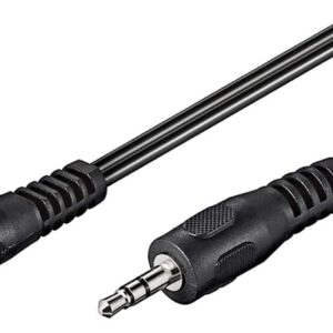 GOOBAY καλώδιο ήχου 3.5mm 50430, 3 pin stereo, 5m, μαύρο