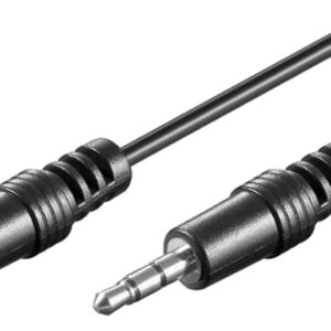 GOOBAY καλώδιο ήχου 3.5mm 51660, 3 pin stereo, copper, 5m, μαύρο