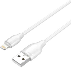 LDNIO καλώδιο Lightning σε USB LS371, 2.1A, 1m, λευκό