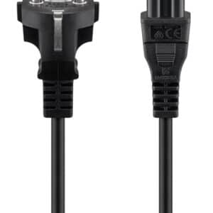 GOOBAY καλώδιο τροφοδοσίας 57846, 0.75mm², 1m, μαύρο