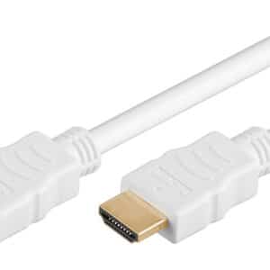 GOOBAY καλώδιο HDMI 2.0 61021 με Ethernet, 4K/60Hz, 18 Gbps, 3m, λευκό