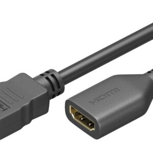 GOOBAY καλώδιο προέκτασης HDMI 61309 Ethernet, 4K/60Hz 18Gbps, 2m, μαύρο
