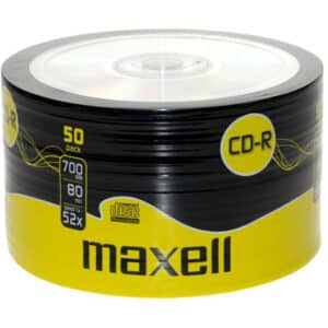 MAXELL CD-R 700ΜΒ/80min, 52x speed, spindle pack 50τμχ
