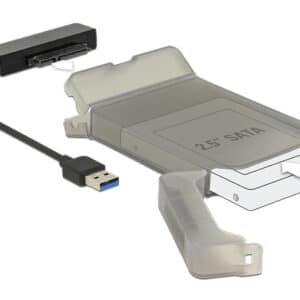 DELOCK αντάπτορας USB σε SATA 62742 με θήκη για 2.5" HDD/SSD, 6Gbps