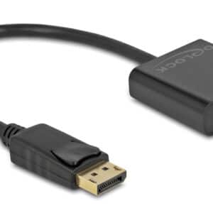DELOCK αντάπτορας DisplayPort σε HDMI 63585, 4K/30Hz, active, μαύρος