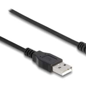 DELOCK καλώδιο USB 64184 με ελεύθερα άκρα, 28 AWG, 1m, μαύρο