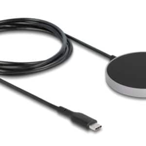 DELOCK ασύρματος φορτιστής 66467, 15W, μαγνητικός, μαύρος