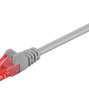 GOOBAY καλώδιο δικτύου 68434, CAT 6 U/UTP, CCA, 0.5m, γκρι