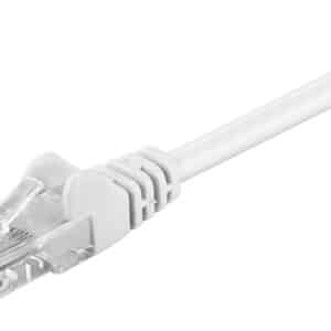 GOOBAY καλώδιο δικτύου 68501, CAT 5e U/UTP, CCA, 1m, λευκό