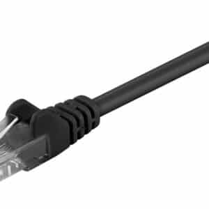 GΟOBAY καλώδιο δικτύου 68649, CAT 5e U/UTP, CCA, PVC, 3m, μαύρο