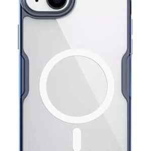 NILLKIN θήκη Nature Pro Magnetic για iPhone 15, διάφανη-μπλε