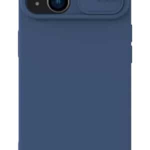 NILLKIN θήκη CamShield Silky Silicone για iPhone 15 Plus, μπλε