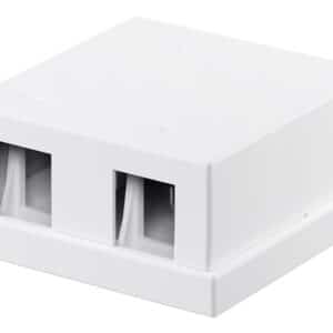 GOOBAY Keystone κυτίο 79366 για 2 θύρες δικτύου, 61.42mm, λευκό