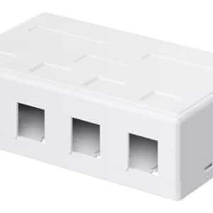 GOOBAY Keystone κυτίο 79376 για 4x θύρες δικτύου, λευκό