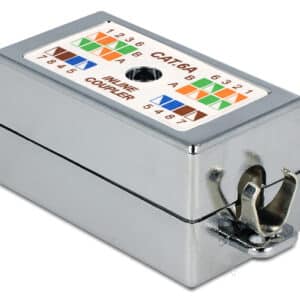 DELOCK κυτίο σύνδεσης καλωδίων δικτύου 86243, Cat 6A LSA, STP, tool-free