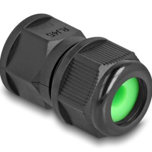 DELOCK σύνδεσμος για RJ45 86995, αδιάβροχος IP67, μαύρος