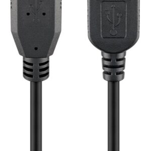 GOOBAY καλώδιο USB 3.0 σε USB (F) 93999, copper, 3m, μαύρο