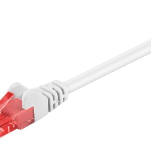 GOOBAY καλώδιο δικτύου 95598, CAT 6 U/UTP, CCA, 1.5m, λευκό