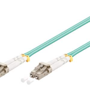 GOOBAY καλώδιο οπτικής ίνας LC-UPC 95750, Multimode OM3, 0.5m, τιρκουάζ