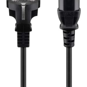 GOOBAY καλώδιο τροφοδοσίας 96036, 1mm², 3m, μαύρο