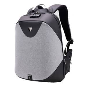 ARCTIC HUNTER τσάντα πλάτης B00208 με θήκη laptop 15.6", λουκέτο TSA, 24L, γκρι