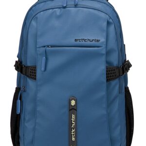 ARCTIC HUNTER τσάντα πλάτης B00388 με θήκη laptop 15.6", USB, 27L, μπλε