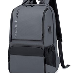 ARCTIC HUNTER τσάντα πλάτης B00532 με θήκη laptop 15.6", USB, 28L, γκρι