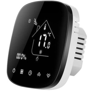 Smart θερμοστάτης αερίου BHT-001-GCLW, WiFi, χωνευτός, μαύρος