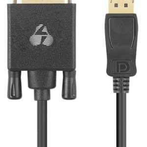 POWERTECH καλώδιο DisplayPort σε DVI CAB-DP058, Active, 4K, 1.8m, μαύρο