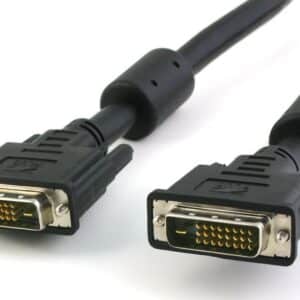 POWERTECH καλώδιο DVI-D 24+1 CAB-DVI003, 2x Ferrites, 1.5m, μαύρο