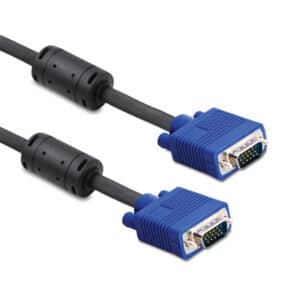 POWERTECH Καλώδιο VGA HD σε VGA HD 15 CAB-G004, 2x Ferrites, μαύρο, 10m