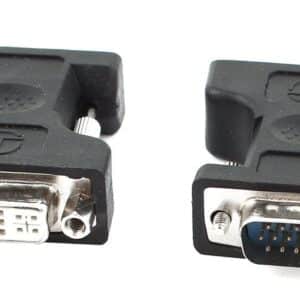 POWERTECH αντάπτορας VGA σε DVI 24+5 CAB-G016, συμβατό με 24+1, μαύρος