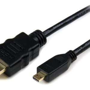 POWERTECH καλώδιο micro HDMI σε HDMI CAB-H007 με Ethernet, 1.5m, μαύρο