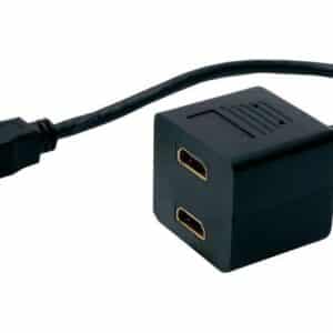 POWERTECH HDMI splitter CAB-H053, 2 σε 1, μαύρο