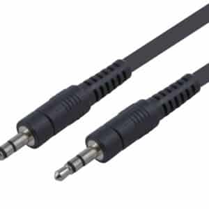 POWERTECH καλώδιο stereo 3.5mm CAB-J001, AUX, nickel plated, 1.5m, μαύρο