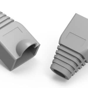 POWERTECH κάλυμμα για βύσμα δικτύου RJ45 CAB-N091, γκρι, 10τμχ