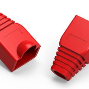 POWERTECH κάλυμμα για βύσμα δικτύου RJ45 CAB-N093, κόκκινο, 10τμχ