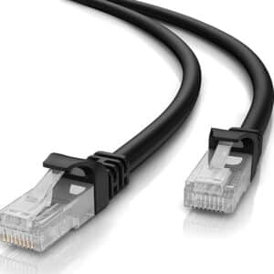POWERTECH καλώδιο δικτύου CAB-N195 Cat 5e U/UTP, CCA 26AWG, 0.25m, μαύρο