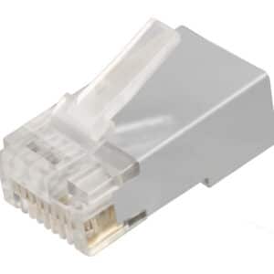 POWERTECH βύσμα RJ45 Cat 6a CAB-N323, μεταλλικό, 8p8cs, 10τμχ