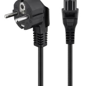 POWERTECH καλώδιο τροφοδοσίας CAB-P035, copper, 3x 0.5mm, 1.5m, μαύρο