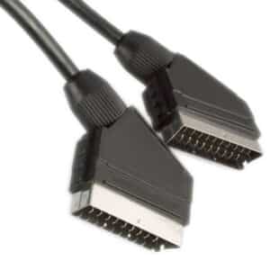 POWERTECH καλώδιο Scart 21pin σε Scart 21pin CAB-S003, 3m, μαύρο