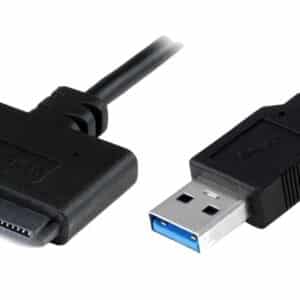 POWERTECH καλώδιο σύνδεσης HDD/SSD CAB-U032, USB 3.0 σε SATA 20cm, μαύρο
