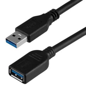 POWERTECH καλώδιο προέκτασης USB CAB-U123, 5Gbps, 1.5m, μαύρο
