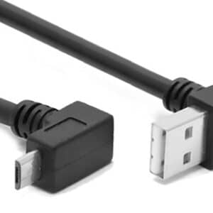 POWERTECH καλώδιο USB σε USB Micro CAB-U137, 90°, Easy USB, 1m, μαύρο