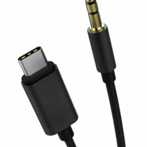 POWERTECH καλώδιο USB-C σε 3.5mm CAB-UC017, 1m, μαύρο