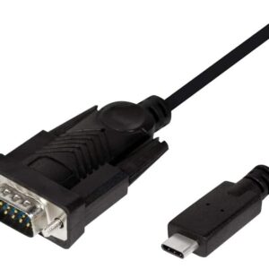 POWERTECH καλώδιο USB-C σε σειριακή RS-232 CAB-UC061, 1.8m, μαύρο