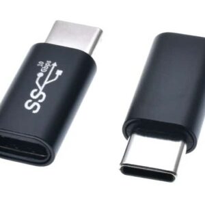 POWERTECH αντάπτορας USB-C CAB-UC063, αρσενικό σε θηλυκό, 10Gbps, μαύρος
