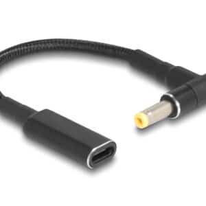 POWERTECH αντάπτορας τροφοδοσίας laptop CAB-UC073, USB-C σε HP 4.8x1.7mm, μαύρος